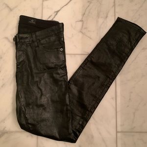 AG Adriano Goldschmied Faux Leather Skinny Jeans